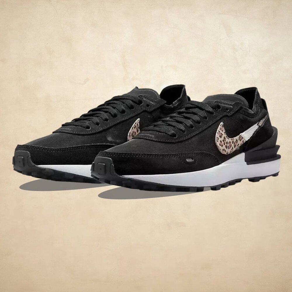 Nike Women's Gymnastics Shoe Waffle One Size 8, Leopard
